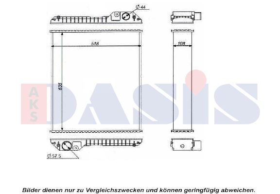 AKS DASIS Radiaator,mootorijahutus 440603N